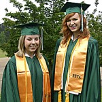 CA val sal Salutatorian Morgan Bollinger and Valedictorian Morgan Bounds