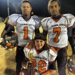 levarious chakel steele Levarious Varnado, Chakel Gates and Steele Liles with the North Half Championship trophy.