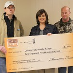 ccms monsanto Brent Gholston, CCMS principal Stacia Parker, and Kent Parker