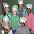 girl scouts cook Front, Gemi Moore, India Hatchett; standing, Kaitlyn Kincade, Lillian Baker, Alexis Edwards and Myisha Williams.