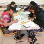7th Graders At left, Blaine West and Jerriaa Varnado, at right, Jasmine Varnado and Nevaeh Armstrong.