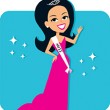 Royalty-free (RF) Clipart Illustration of a Hispanic Beauty Page Royalty-free (RF) Clipart Illustration of a Hispanic Beauty Page